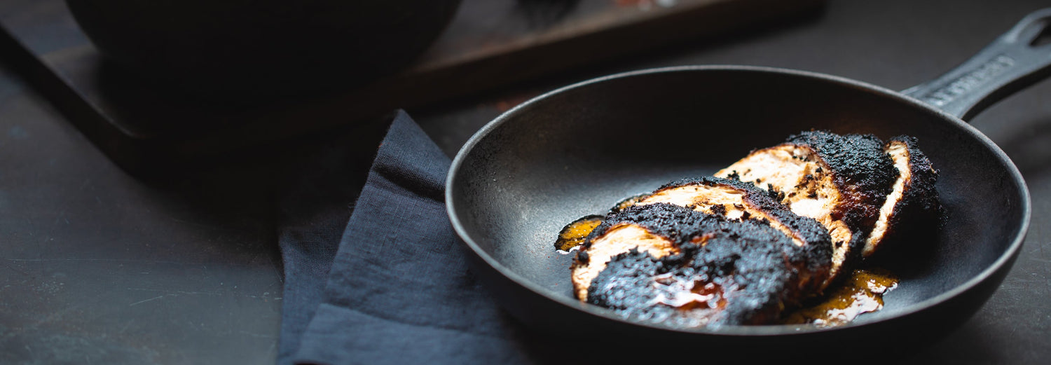 Blackened Chicken with Cucumber Yoghurt - Gozney / Roccbox