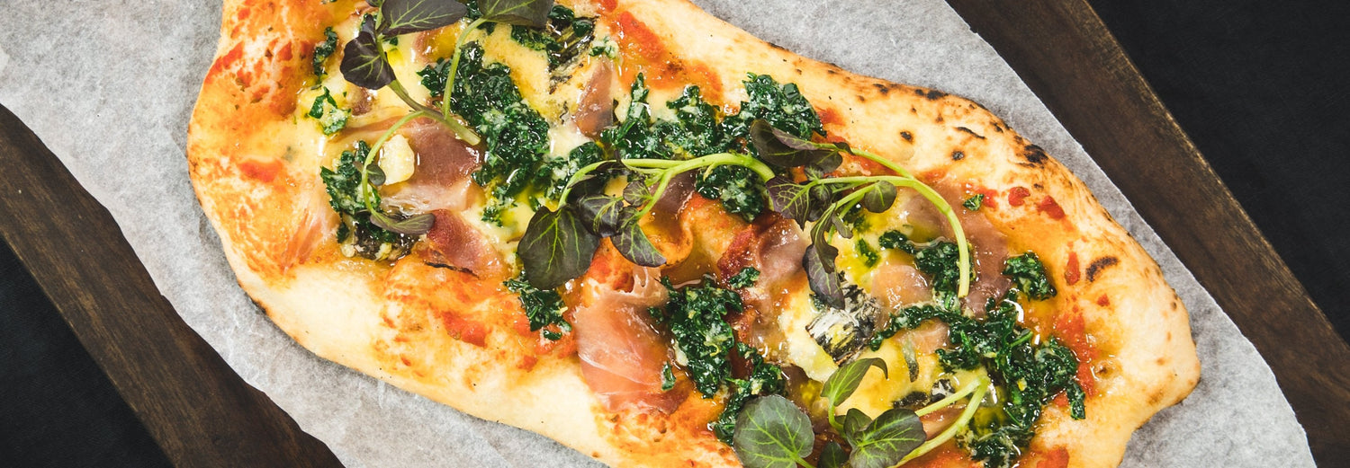 James Goldings’ Coppa and Salsa Verde Flatbread