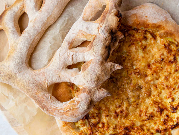 Flamiche Aux Poireaux and Fougasse