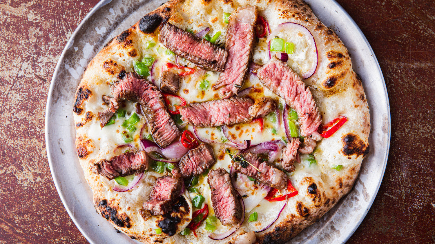 Philly Cheesesteak Pizza - Gozney Recipes - Pizza oven