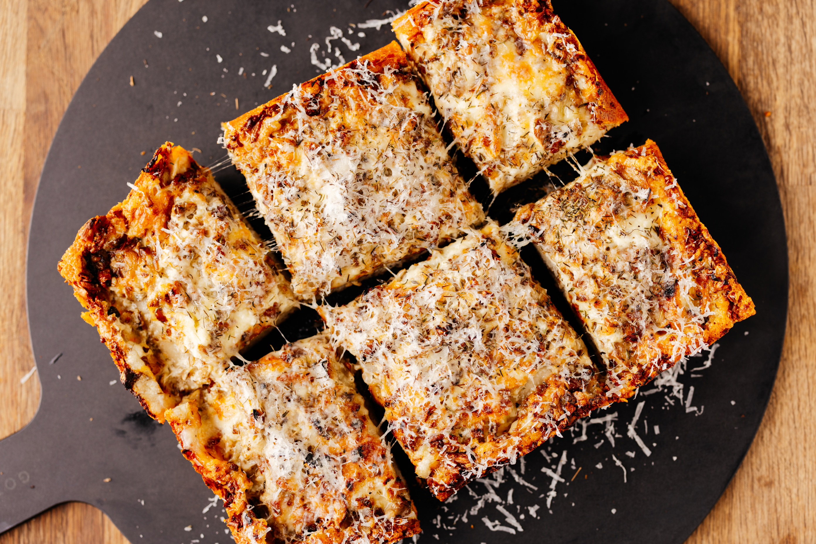 Mushroom Detroit Style Pizza
 &ndash; Gozney