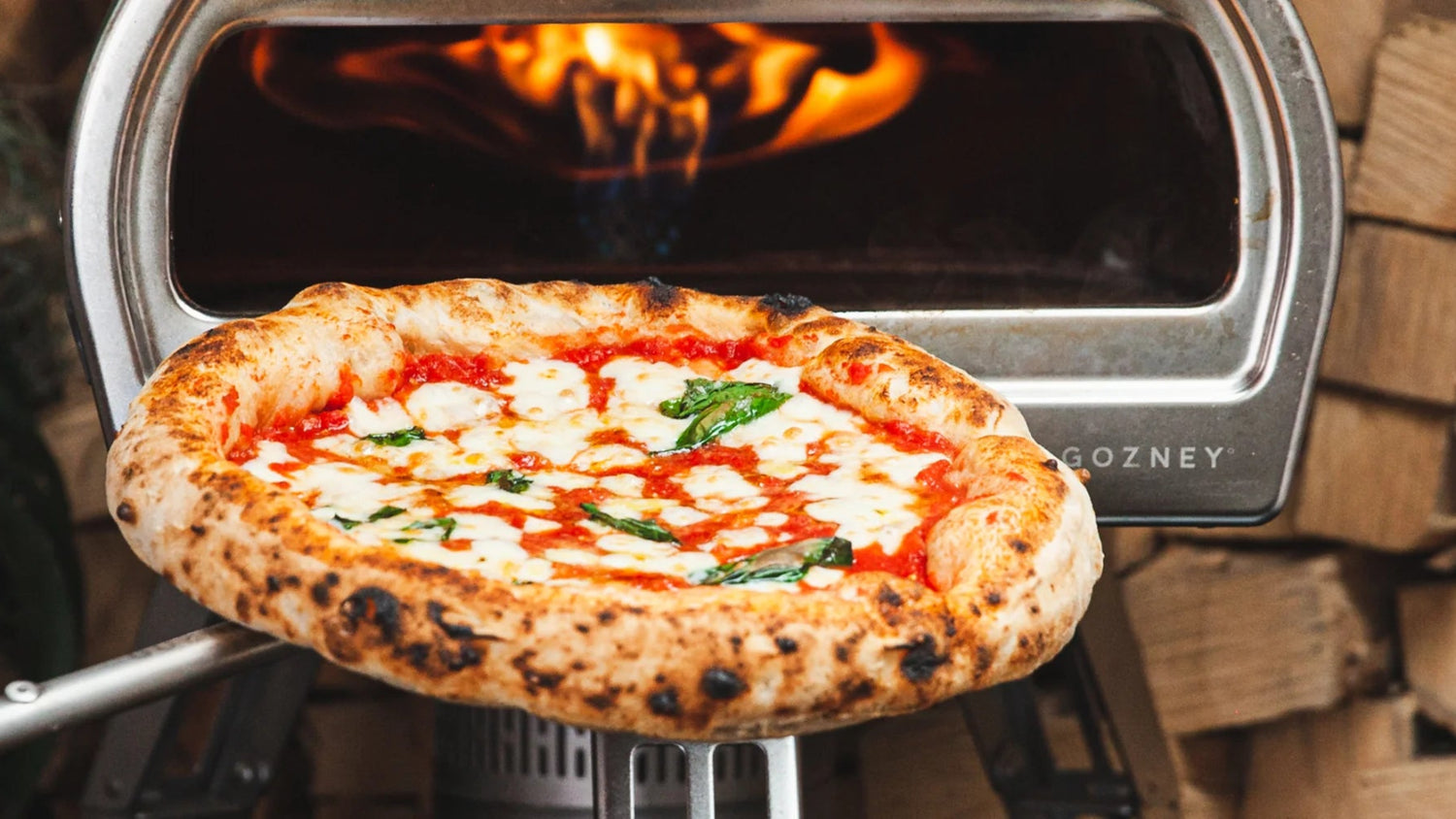 Pizza pulled out of a Gozney Roccbox