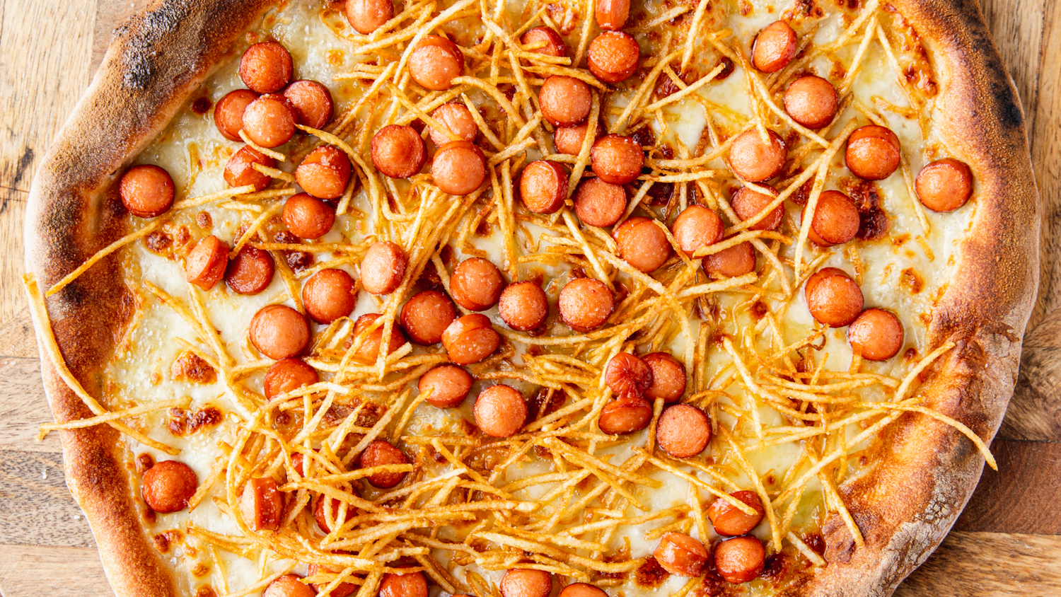 Hot Dog and French Fries Pizza
