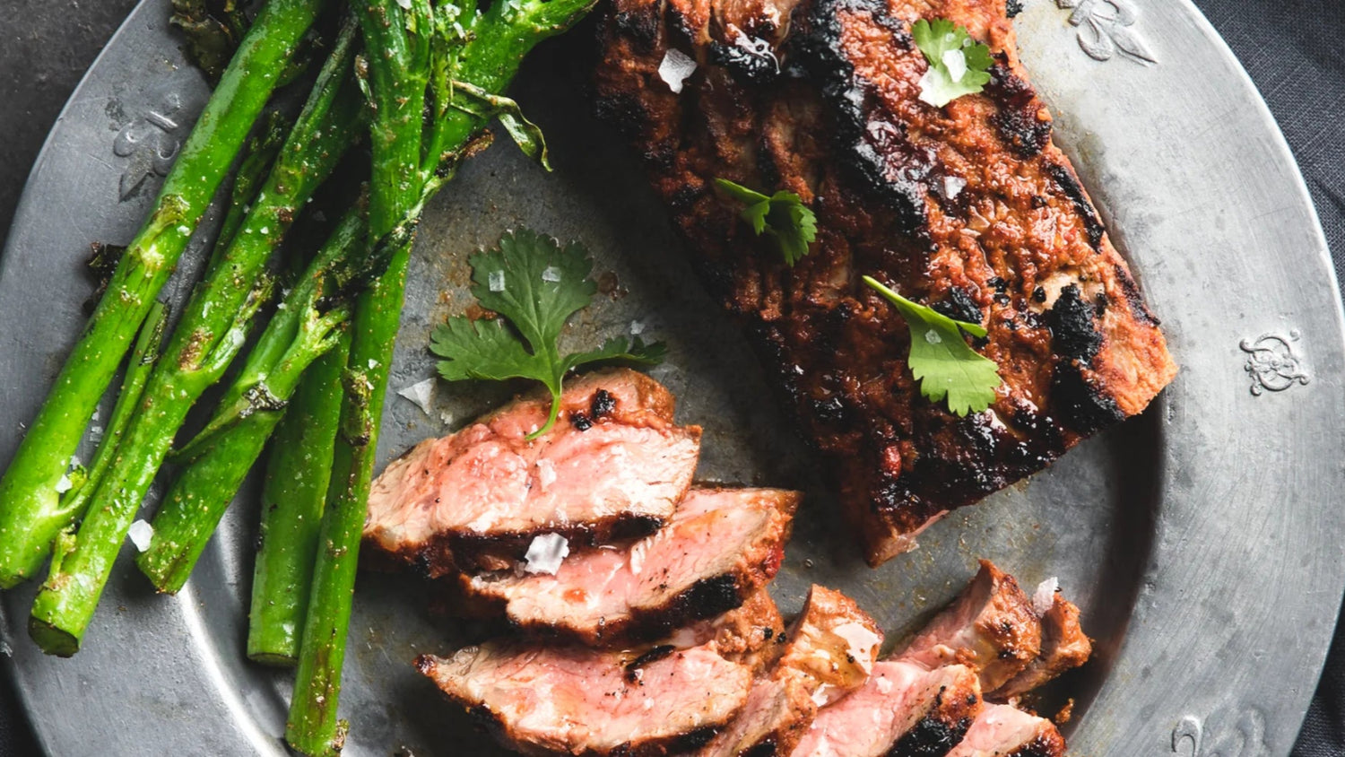Tandoori Lamb Neck Sliced with aparagus