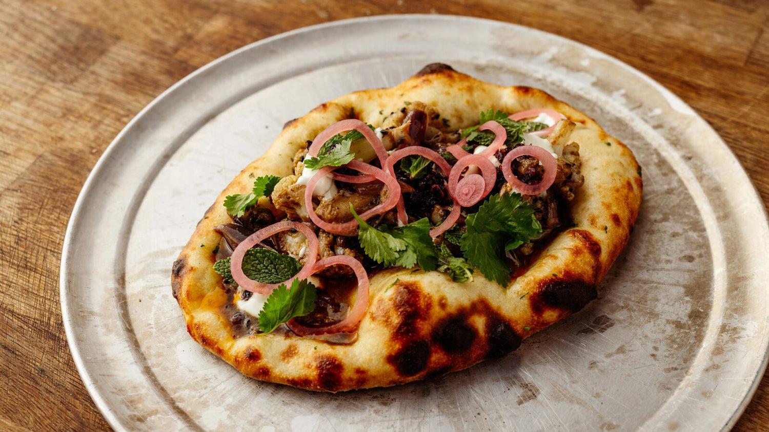 Loaded Naan on a Platter recipe poster image
