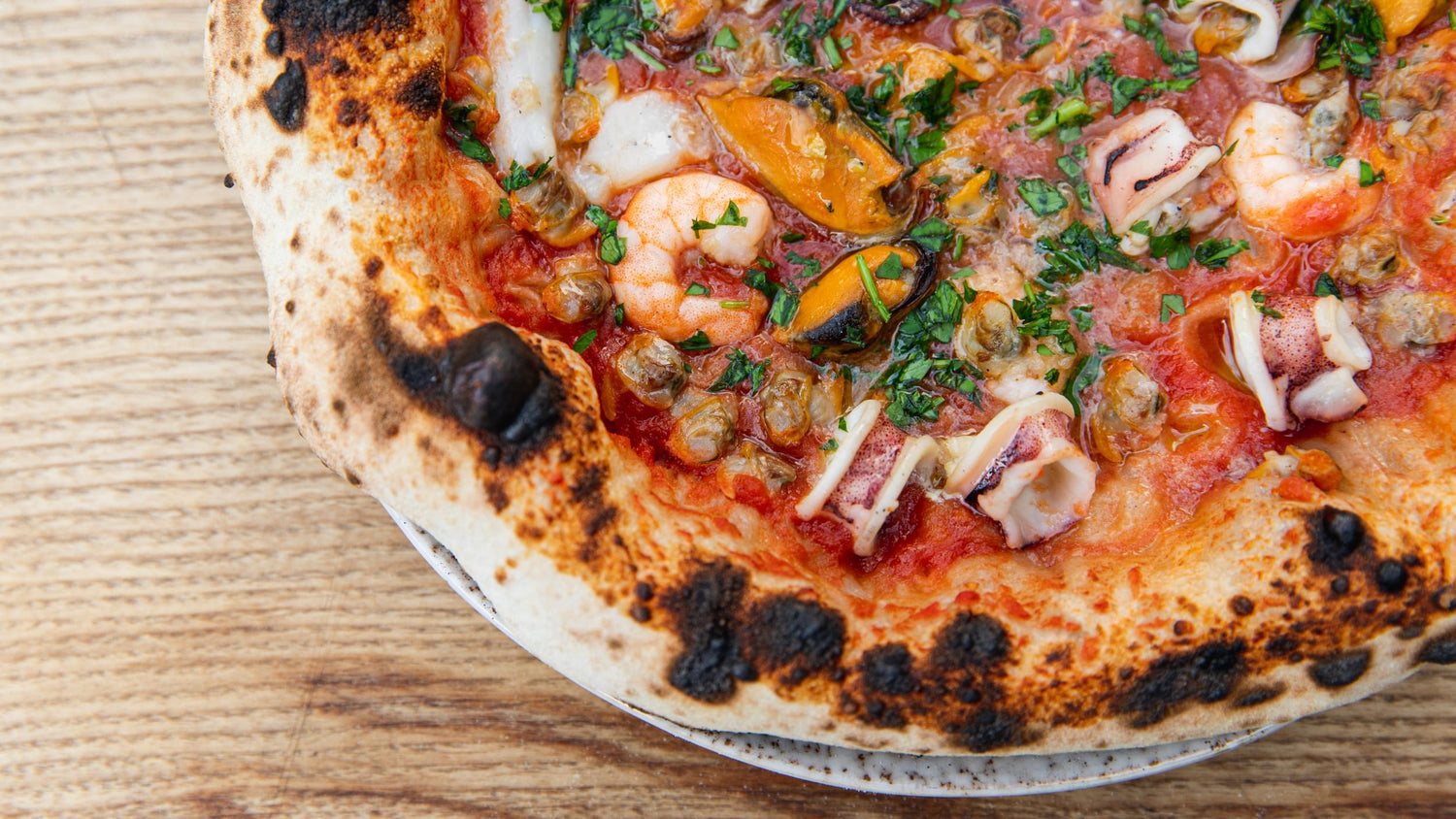Frutti De Mare Pizza recipe poster image