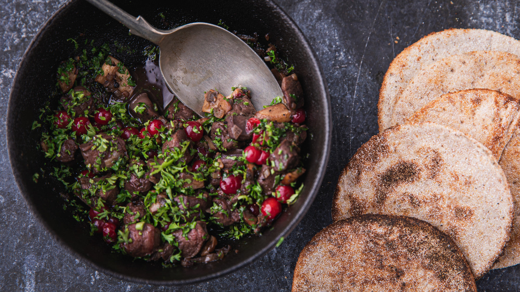 Venison Heart Flatbread