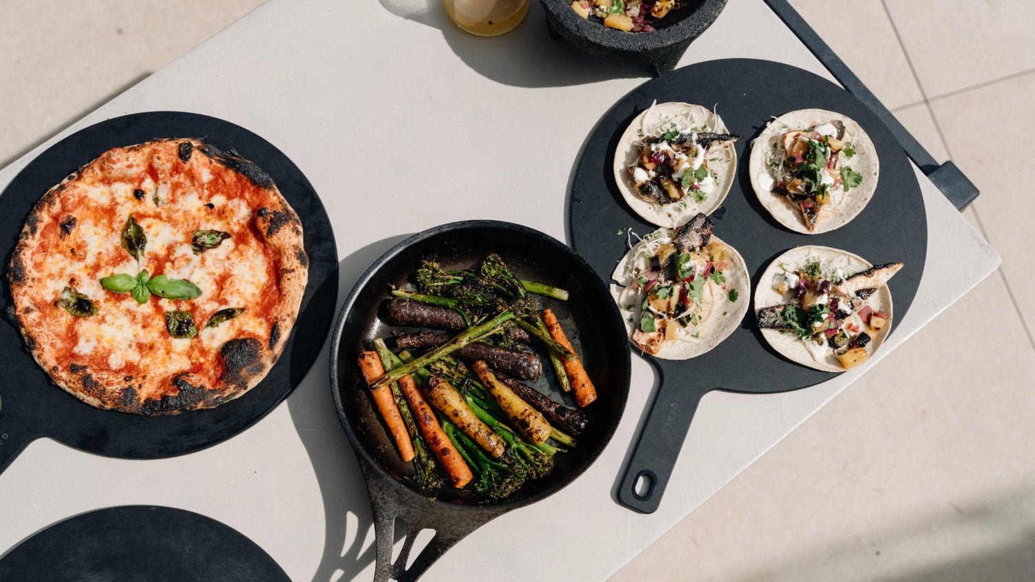 Charred Sea Bass Tacos with Pineapple Jalapeño Salsa recipe poster image