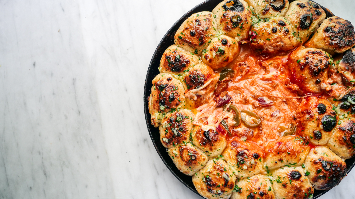 Pizza Bites fresh out the oven.